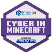 Cyber in Minecraft badge