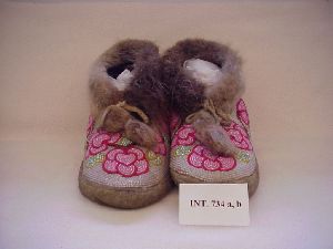 Athabaskan moccasins from Northway