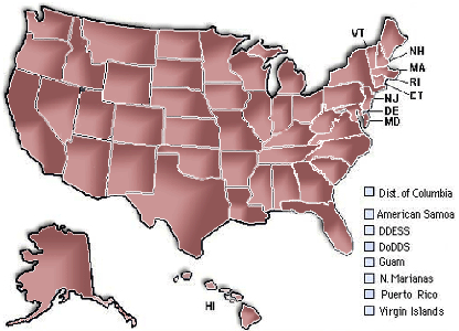 Map of the United States